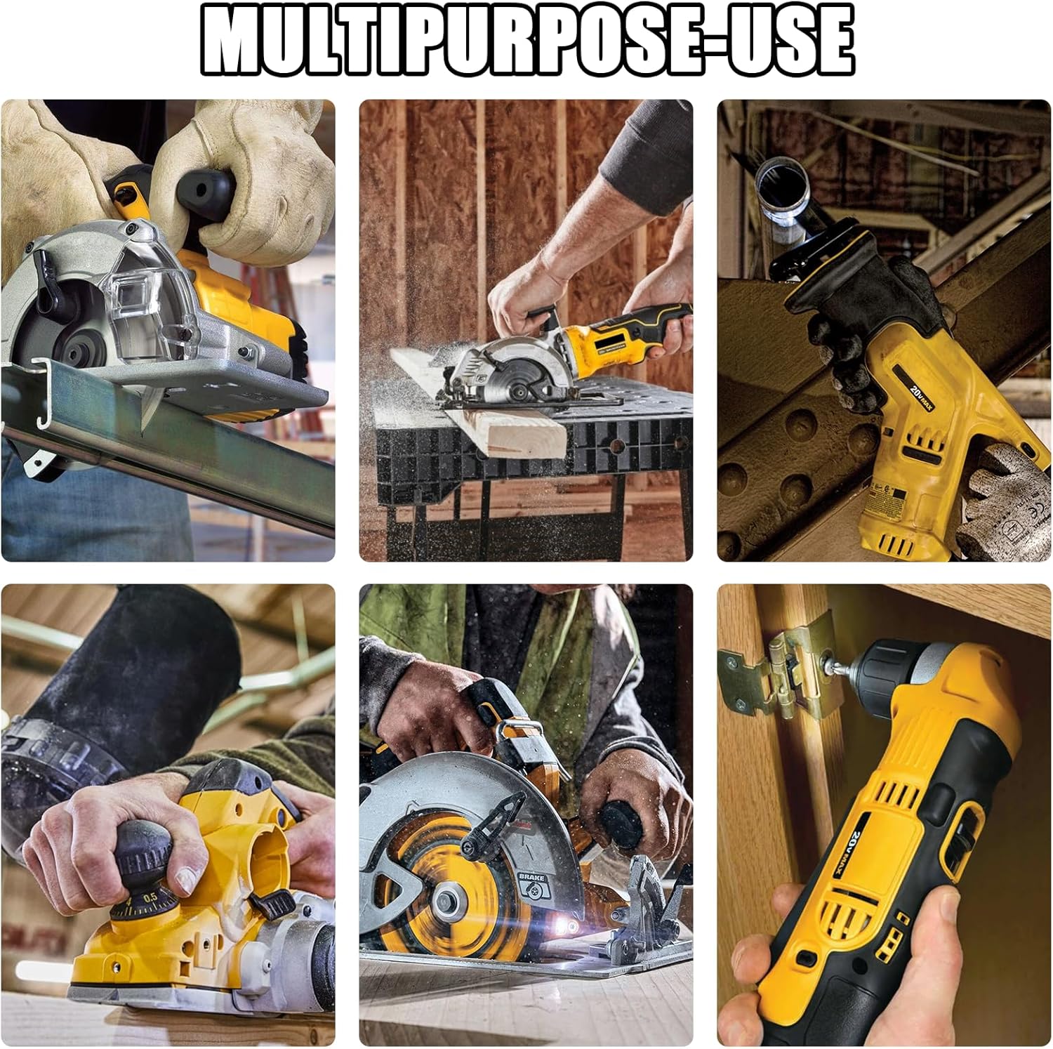 FEOTDN Lot de 2 batteries de remplacement 20 V 12 Ah pour Dewalt 20 V Max, compatibles avec les outils électriques sans fil Dewalt 20 V avec indicateur LED